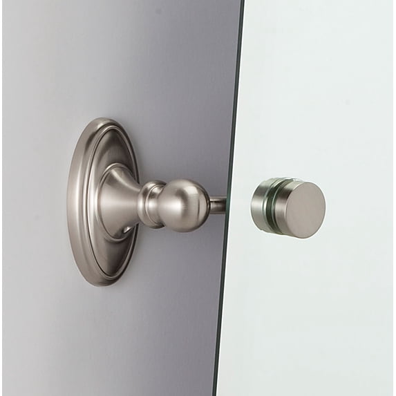 Alno A8091-SN Classic Traditional Adjustable Mounting Brackets For Alno Mirrors - Nickel