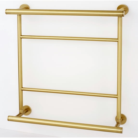 Alno A8328-18-SB Contemporary I 18" Wide Towel Rack - Brass