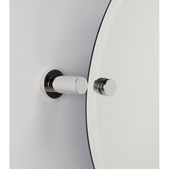 Alno A8391 Contemporary I Adjustable Mirror Mount For Alno 1/8" To 1/4" Thick Mirrors -
