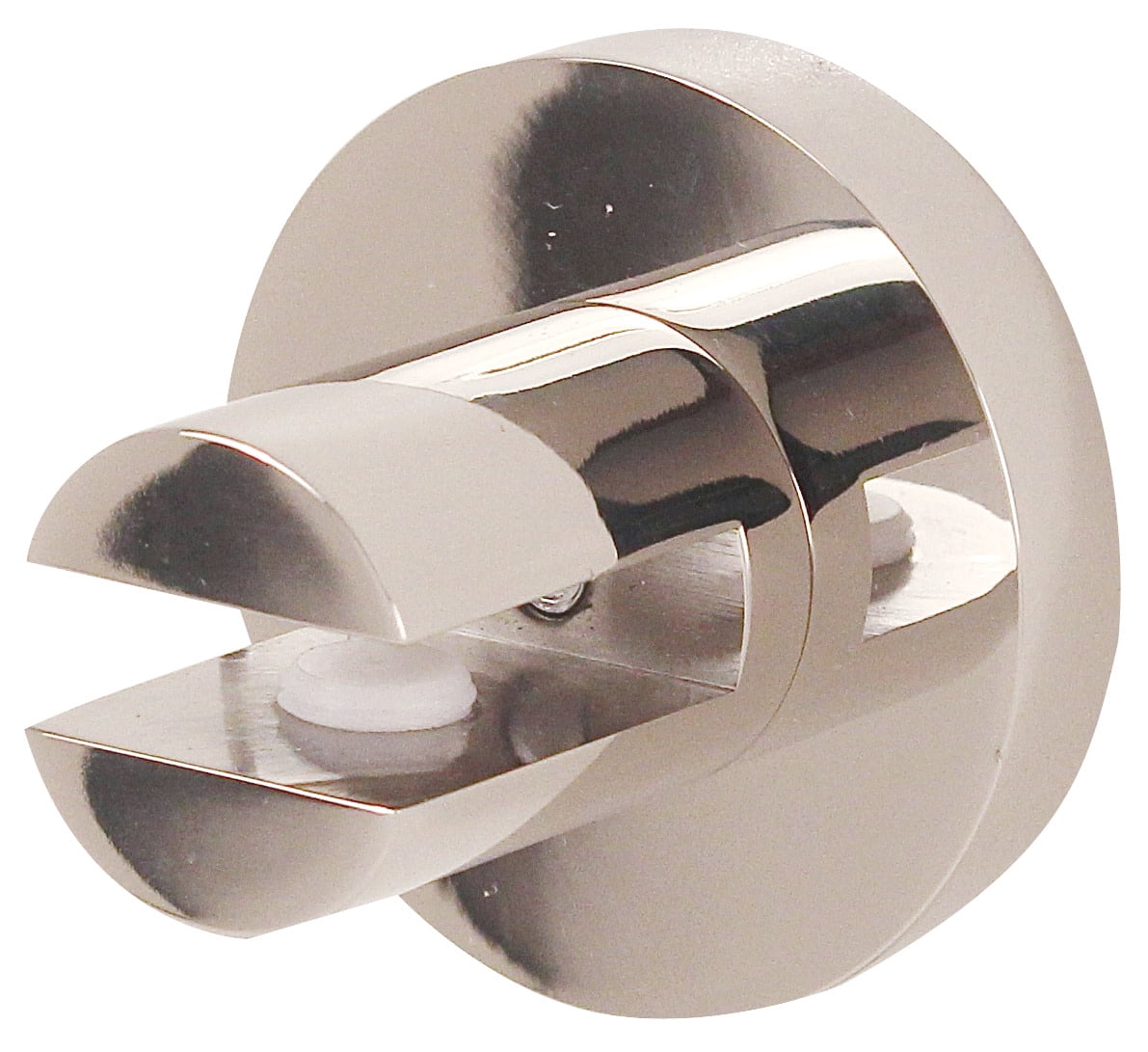 Contemporary Polished Chrome Brass Shelf Brackets - Set of 2