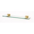 thumbnail image 1 of Alno A8450-18-SB Contemporary Ii 18" Glass Bathroom Shelf - Brass, 1 of 1
