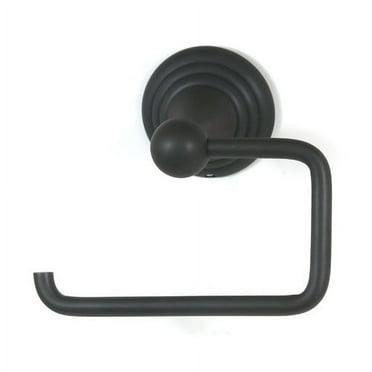 Alno A9066 Embassy 5-1/2" Wide Single C Post Solid Brass Slide On Toilet Paper Holder -