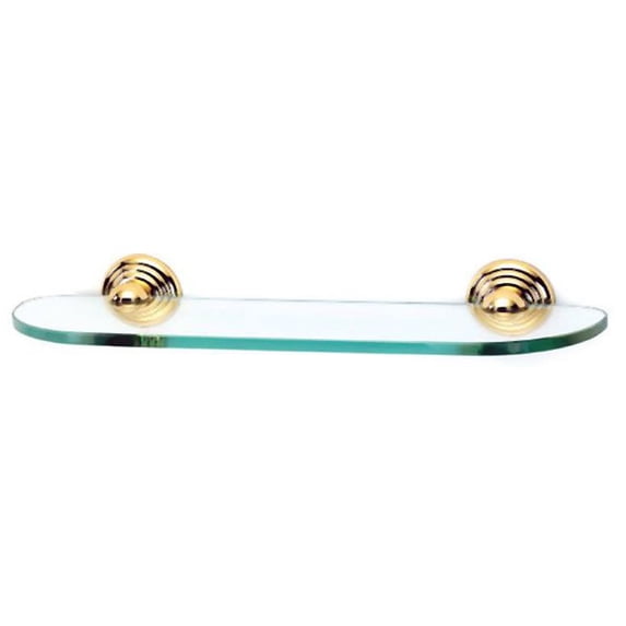 Embassy 18" x 2.63" Bathroom Shelf, Polished Brass