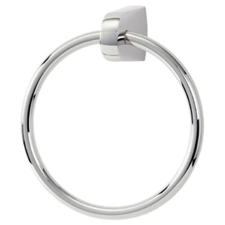 Euro Wall Mounted Towel Ring, Polished Chrome
