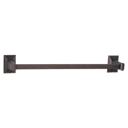 Geometric 12" Wall Mounted Towel Bar, Chocolate Bronze