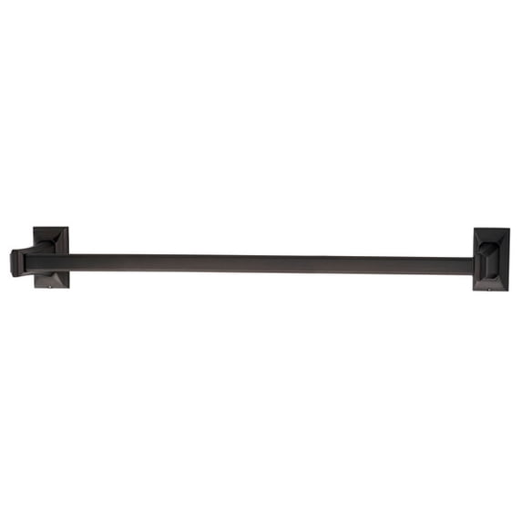 Geometric 24" Towel Bar, Bronze