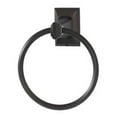 thumbnail image 1 of Geometric Wall Mounted Towel Ring, Chocolate Bronze, 1 of 7