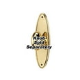 thumbnail image 1 of Alno A1225-3 Traditional 3" Long Solid Brass Oval Cabinet Knob Backplate - Brass, 1 of 7
