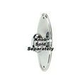 thumbnail image 1 of Alno A1225-3-PC Traditional 3" Long Solid Brass Oval Cabinet Knob Backplate - Chrome, 1 of 7