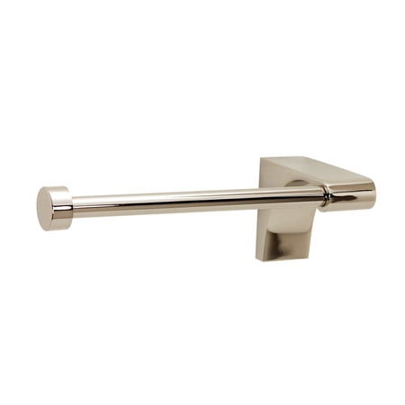 Luna Wall Mounted Single Post Tissue / Towel Holder, Polished Nickel, Right Hand