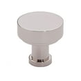 thumbnail image 1 of Alno A716-34-PN Moderne 3/4" Small Round Modern Disc Solid Brass Cabinet Knob / Drawer, 1 of 4