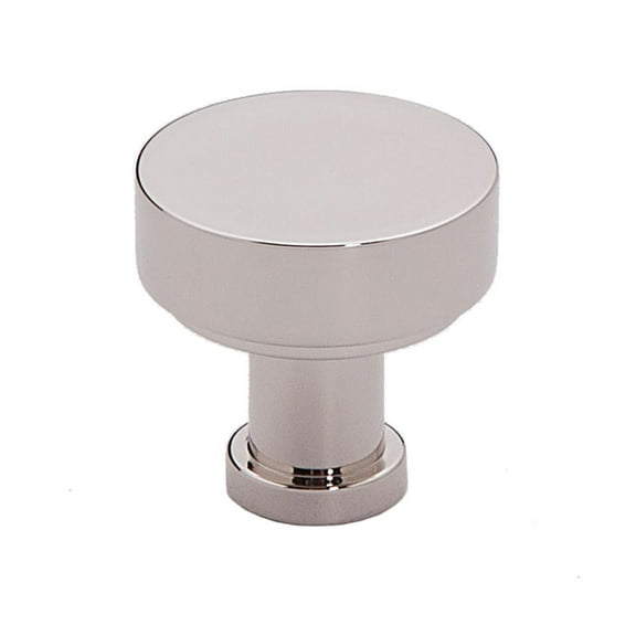 Alno A716-34 Moderne 3/4" Small Round Modern Disc Solid Brass Cabinet Knob / Drawer Knob -