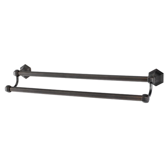 Alno A7725-24-BARC Nicole 24" Wide Double Towel Bar - Barcelona