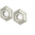 thumbnail image 1 of Alno A7724 Contemporary Hexagon Grab Bar Bracket Anchors From The Nicole Collection -, 1 of 3