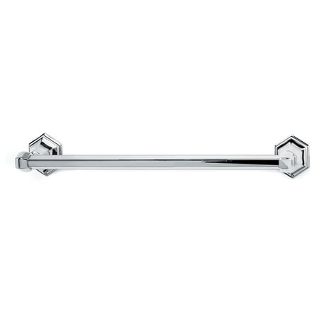 Nicole 18" Wall Mounted Towel Bar, Polished Chrome