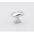 thumbnail image 1 of Alno A252-14-PC Cloud 1-1/4" Rectangular Modern Convex Solid Brass Cabinet Knob / Drawer, 1 of 2