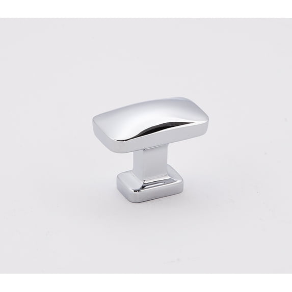 Alno A252-14-PC Cloud 1-1/4" Rectangular Modern Convex Solid Brass Cabinet Knob / Drawer