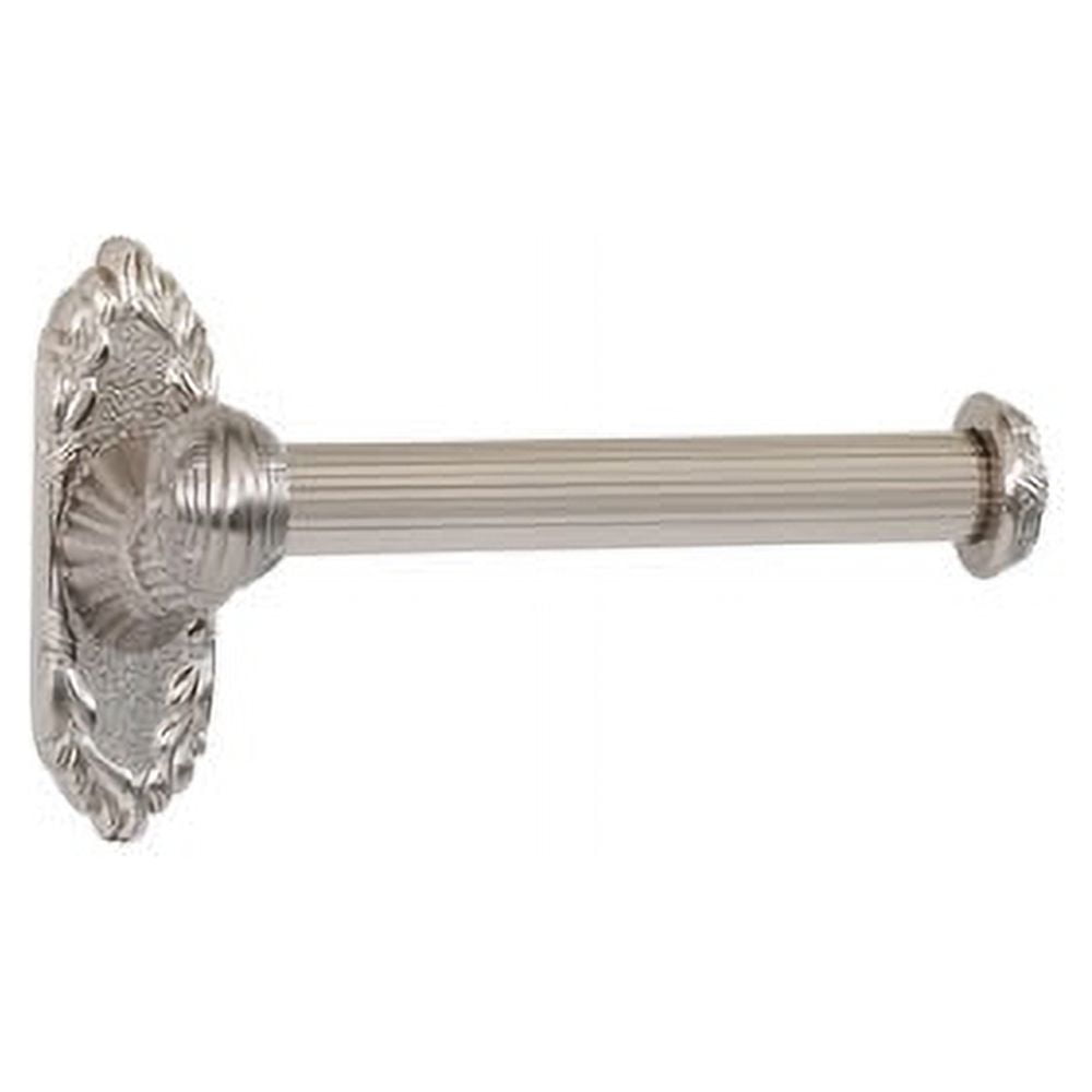 Satin Nickel Ribbon and Reed Wall Mounted Toilet Paper Holder
