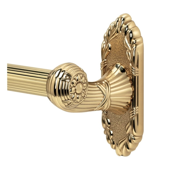 Alno Ribbon And Reed 18" Towel Bar - Polished Brass