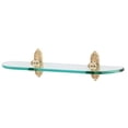 thumbnail image 1 of Ribbon and Reed 18" x 1.25" Bathroom Shelf, Polished Brass, 1 of 3