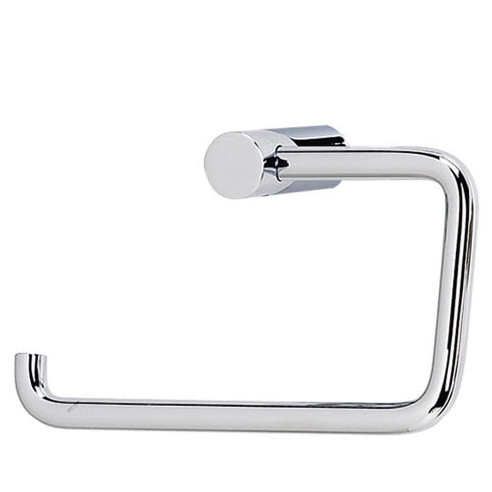 Clear Polished Chrome Wall Mounted Single Post Tissue Holder