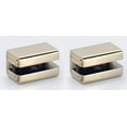 thumbnail image 1 of Alno A6550-PB Cube 1-15/16" Wide Glass Shelf Mounting Brackets - Brass, 1 of 6