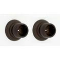 thumbnail image 1 of Alno A6746 Charlie's Shower Rod Solid Brass Mounting Bracket Set - Bronze, 1 of 7