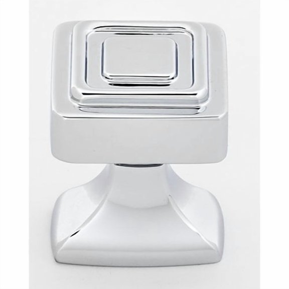 Alno A985-14-PC Cube 1-1/4 Inch Cabinet Knob Polished Chrome