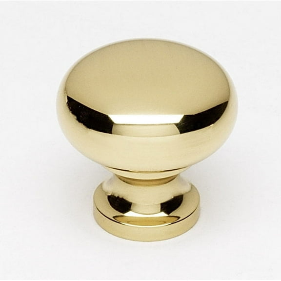 Alno 7/8" Cabinet Knob - Polished Brass