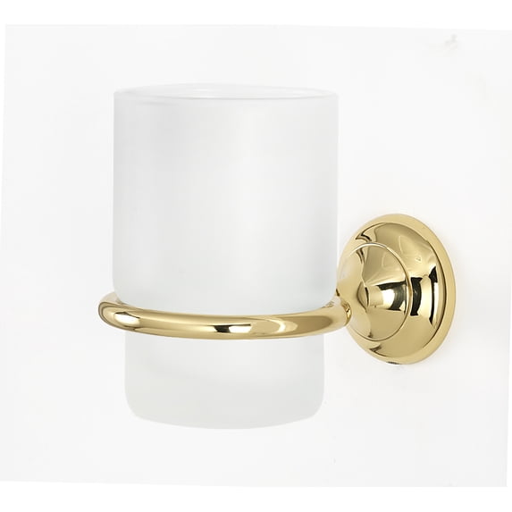 Alno A6670-PB Royale Tumbler Holder With Tumbler Polished Brass