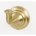 thumbnail image 1 of Alno A6780-SB Charlies 2" W Solid Brass Single Robe Towel Bath Hook - Brass, 1 of 7