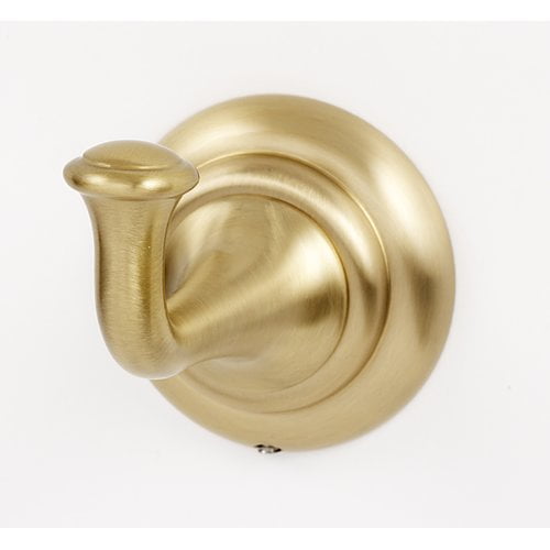 Alno A6780-SB Charlies 2" W Solid Brass Single Robe Towel Bath Hook - Brass