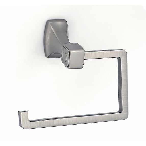 Alno A6566-SN Cube Single Post Tissue Paper Holder Satin Nickel