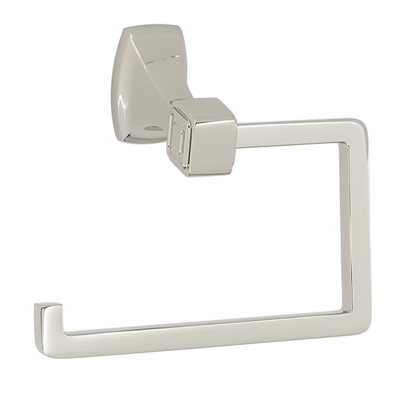 Alno A6566-PN Cube Modern 5.5"W Hook Style Slide On Toilet Paper Holder - Nickel