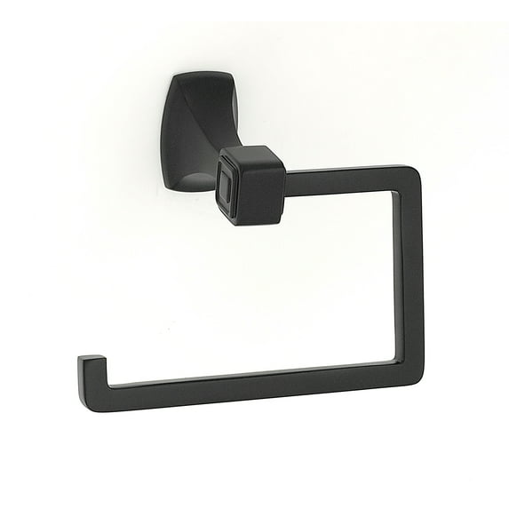 Alno A6566 Cube Modern 5.5"W Hook Style Slide On Toilet Paper Holder - Bronze