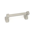 thumbnail image 1 of Alno A6562-SN Cube Modern 6-1/4" Wide Horizontal Swing Bar Solid Brass Toilet Paper Holder, 1 of 6