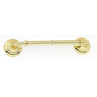 Alno A6760 Charlie's 7"W Traditional Style Solid Brass Spring Action Toilet Paper Holder -