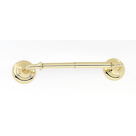 Alno A6760-PB Charlie's 7"W Traditional Style Solid Brass Spring Action Toilet Paper