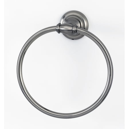 Alno A6740-SN Charlie 6 Inch Towel Ring Satin Nickel