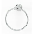 thumbnail image 1 of Alno A6740 Charlie's 6" Round Traditional Solid Brass Bathroom Towel Ring - Chrome, 1 of 7