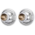 thumbnail image 1 of Yale Shower Rod Brackets, Polished Chrome, 1 of 6