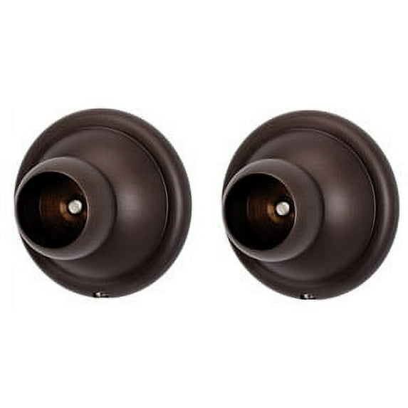 Yale Shower Rod Brackets, Chocolate Bronze