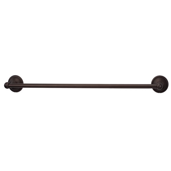 Yale 24" Wall Mounted Towel Bar, Chocolate Bronze