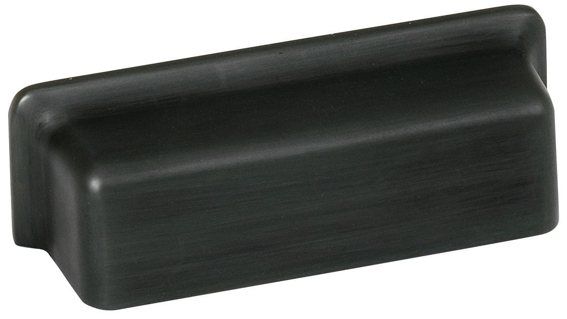 Bronze Modern Cup Pull with Mounting Hardware