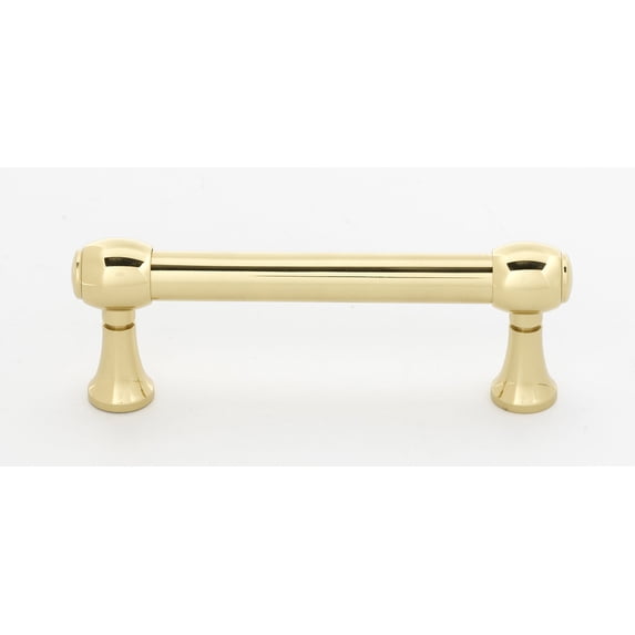 Alno A980-3-PB Royale 3 Inch Cabinet Pull Polished Brass