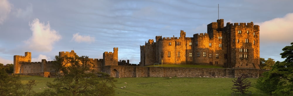 Alnwick Castle Alnwick Northumberland England Canvas Art - John Short Design Pics (38 x 12)