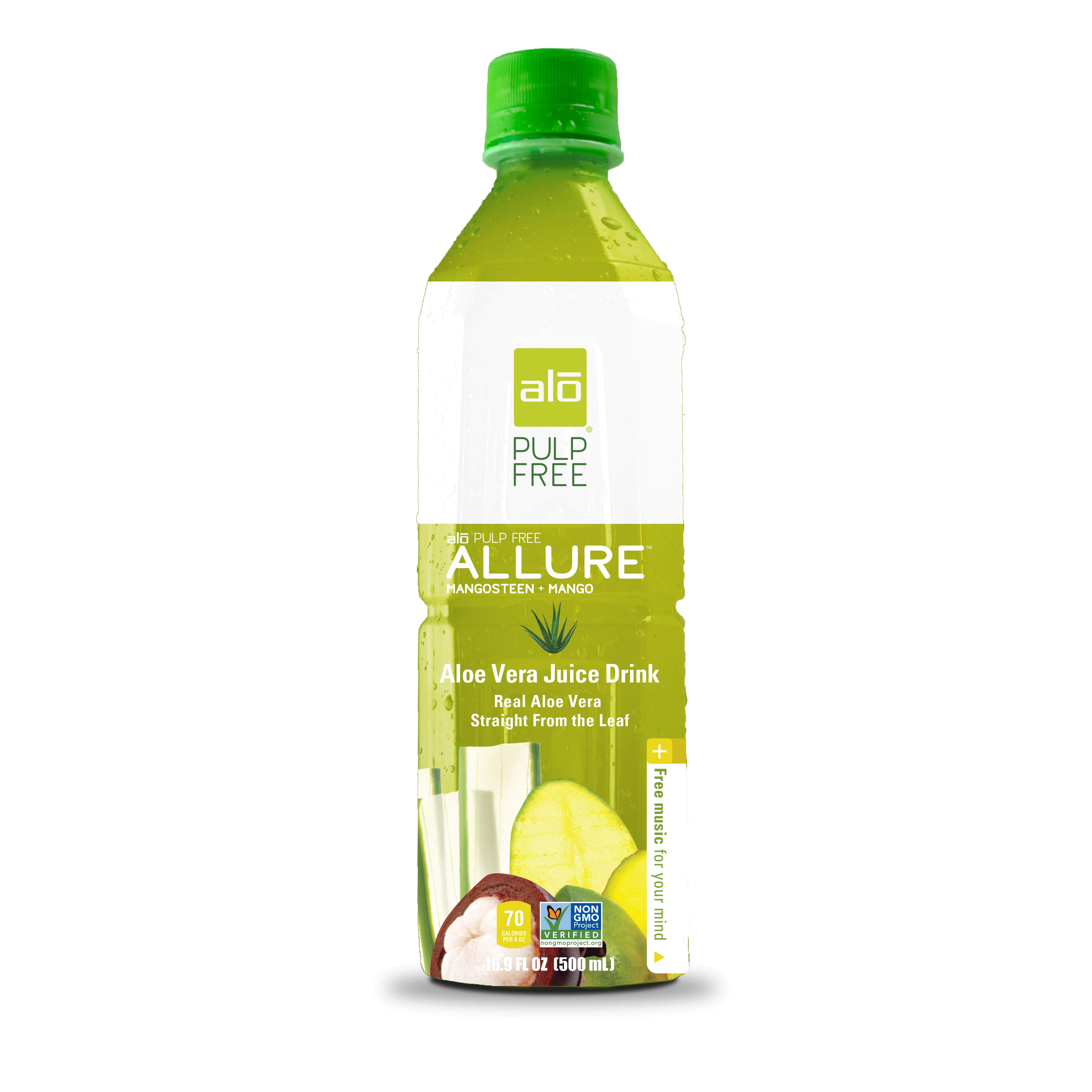 Alo Allure Aloe Vera Juice Drink Pulp Free 16.9 Fl Oz 12 Count