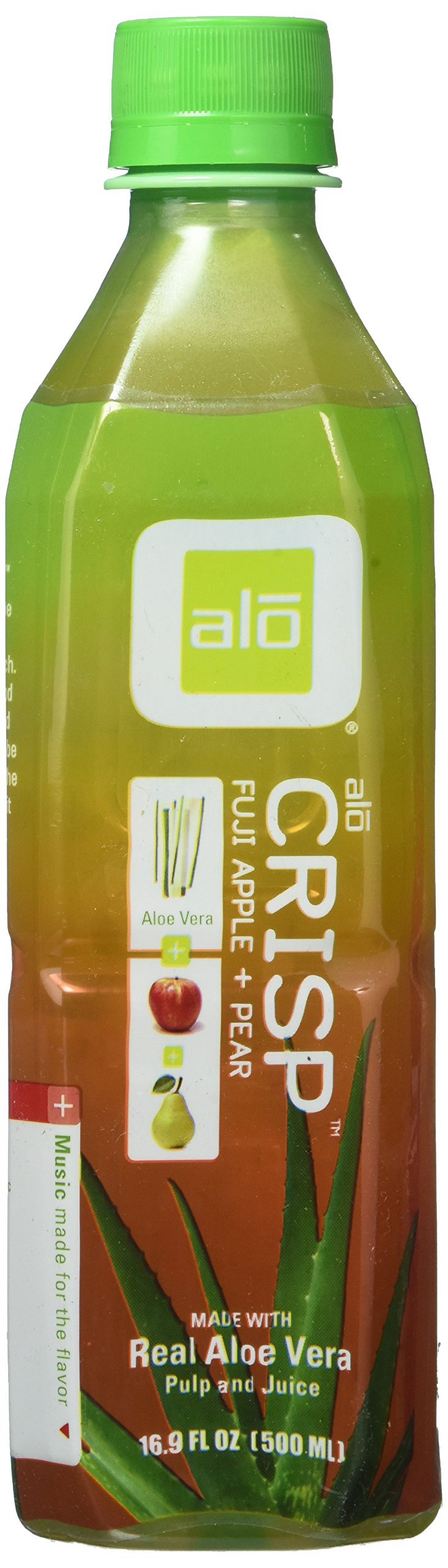 Alo Aloe Vera Drink Crisp Fuji Apple And Pear 16.9 Oz