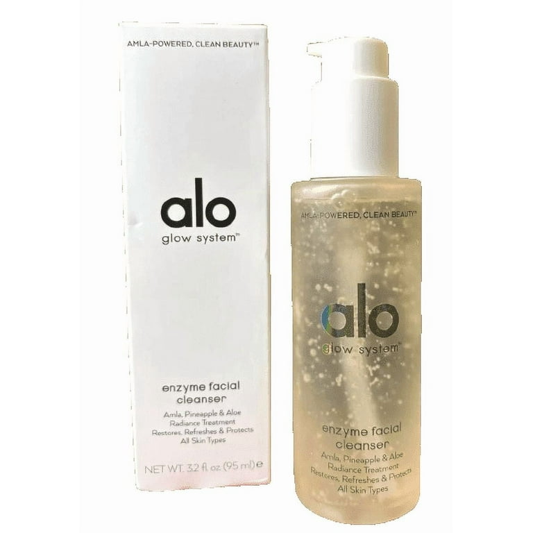 Alo Glow System Enzyme Facial Cleanser, Aloe and Pineapple, 3.2 fl
