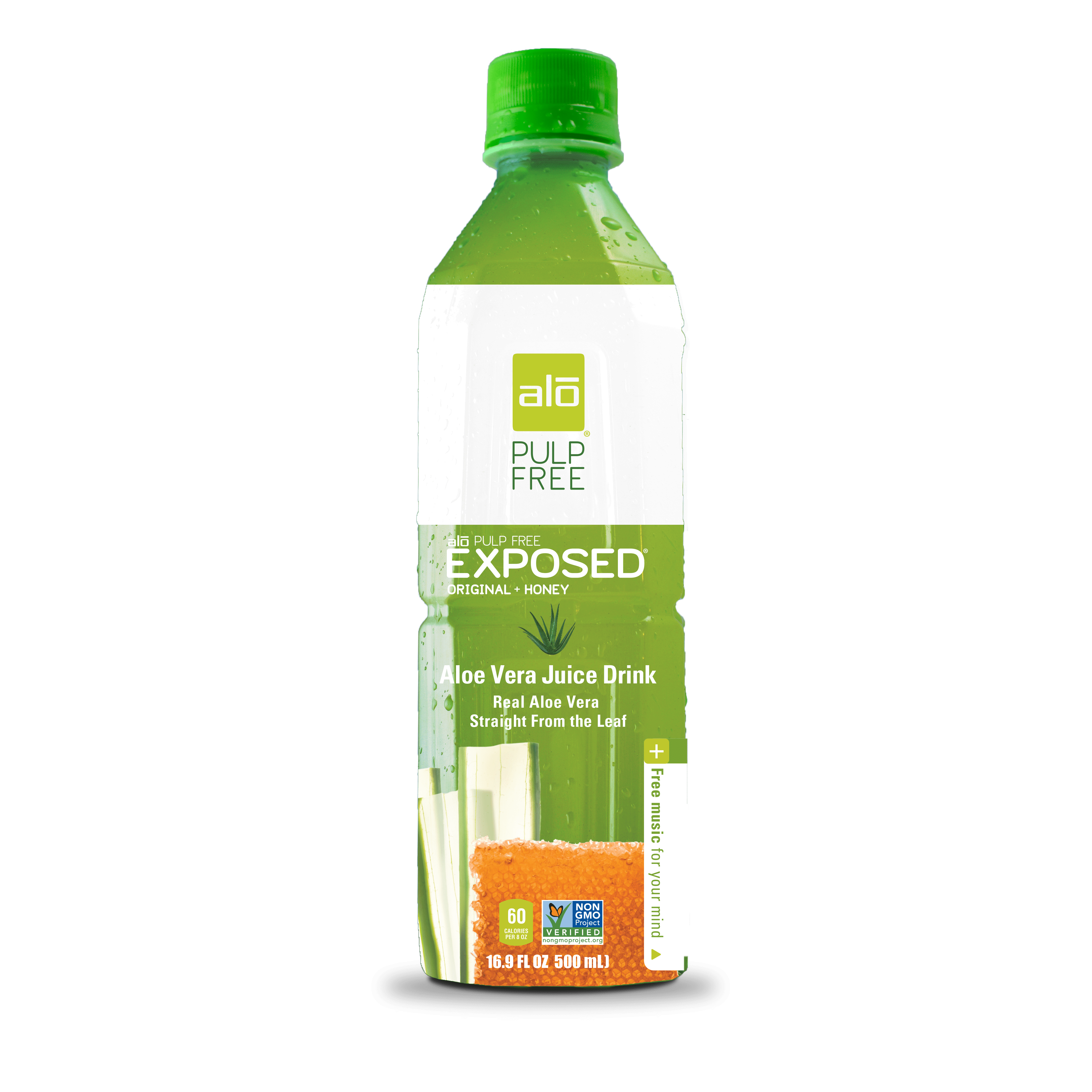 Alo Exposed Aloe Vera Juice Drink, Pulp Free, 16.9 Fl Oz, 12 Count